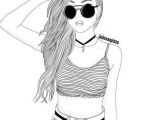 Drawing Of A Girl Outline Black White Draw Drawing Face Girl Outline Outlines Summer