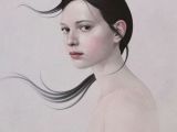 Drawing Of A Girl Photographer Woman Girl Portrait Hair Pink Melancholic Art Pinterest