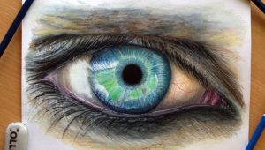 Drawing Of An Eye In Colour Eye Color Pencil Drawing by atomiccircus On Deviantart In Your