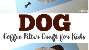 Drawing Of Dog Filter Simple Coffee Filter Dog Craft for Kids Give Dog A Donut