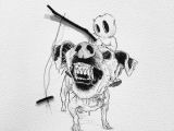 Drawing Of Dogs Teeth Art Artwork Illustration Black Pen Ink Instaart Instahub