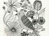 Drawing Of Flowers and Birds Pencil Sketch Of Bird and Flowers Food Drink that I Love