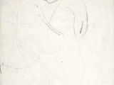 Drawing Of Girl Looking Down Study Of A Woman by Henri Gaudier Brzeska Henri Gaudier Brzeska