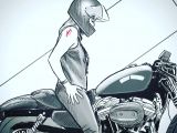 Drawing Of Girl On Motorcycle Starvin Artist28 My New Favorite Motorcycle Sketch Artist Women
