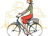 Drawing Of Girl Riding A Bike Young Woman Riding A Bicycle Art Kathryn Rathke Bicycle