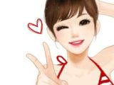 Drawing Of Korean Heart 190 Best Cute Korean Cartoons Images Drawings Illustration Girl
