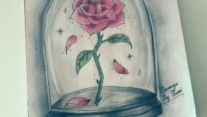 Drawing Of Rose From Beauty and the Beast the Enchanted Rose Beauty and the Beast Drawing Sketching Draw