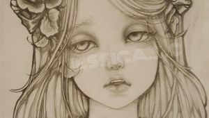 Drawing Of Vampire Girl Pencil Drawingoftheday Beautiful Vampire Girl Dramatic Eyes
