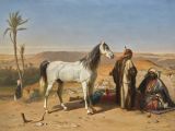 Drawing T.s.c File Charles Philoga Ne Tschaggeny An Arabian In the Desert Jpg