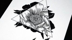 Drawing Using Things Art Drawing Flowers Hipster Sketch Triangle Amazing