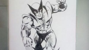 Drawing Wolverine Step-by-step Mitton Jean Yves X Men 92 Blank Cover with original Wolverine