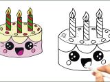 Drawings Easy Cake Birthday Cakes Candles Lovely Birthday Cake Drawing Beautiful Hands