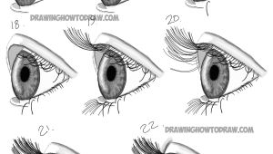 Drawings Of Eyes Side View How to Draw Realistic Eyes From the Side Profile View Step by Step