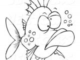 Drawings Of Fish Eyes Fish Pictures to Color Vector Of A Cartoon Grumpy Ugly Fish