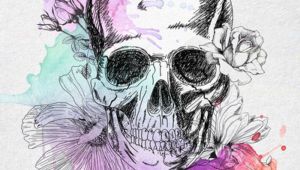 Drawings Of Flowers and Skulls Watercolour Flower Skulls Pinterest Tattoos Skull Tattoos and