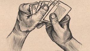 Drawings Of Old Hands Drawing Of Hand Holding Cards 100daysofhands How to Draw Hands