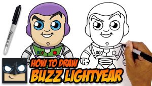 Easy Buzz Lightyear Drawing How to Draw Buzz Lightyear toy Story Easy Cartoon