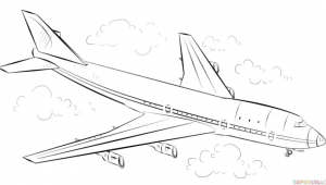 Easy Drawing Aeroplane How to Draw An Airplane Step by Step Drawing Tutorials for Kids and