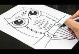 Easy Drawing for 6 Class How to Draw An Owl Youtube
