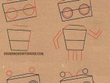 Easy Drawing Using Shapes Learn How to Draw Cartoon Robots From Letter E Shape with Simple