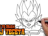 Easy Drawings Dragon Ball Z How to Draw Ssj Vegeta Dragon Ball Z Video Lesson Youtube