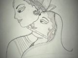 Easy Drawings Of Krishna Easy Pencil Sketching Of Radha Krishna so Simple N Just Amazing