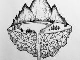 Easy Drawings Of Mountains Micron Mountains Easy Pen Drawing Easy Animal Drawings