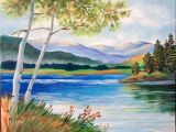 Easy Drawings Of Nature Scenery Coloured Images for Easy Scenery Paintings Hobbies Crafts Plants and