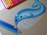 Easy Narwhal Drawing Baby Narwhal Drawing Done by Mea Narwhal Drawing Whale
