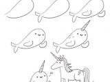 Easy Narwhal Drawing How to Draw A Narwhal by Philip Tseng Supercutekawaii
