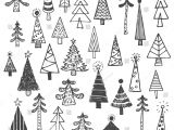 Easy Pine Tree Drawing Christmas Tree White Spruce Fir Fir Tree Simple Drawing Set