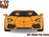 Easy Race Car Drawing How to Draw A Car How to Draw A Lamborghini Aventador Sports Car
