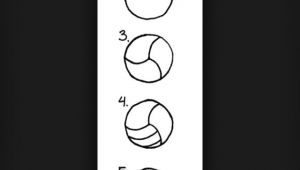 Easy Volleyball Drawings How to Draw A Volleyball Art Volleyball Volleyball Team