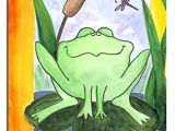 Easy Way to Draw A Frog Amazon Com Frog Chillin 11 X 14 Canvas Baby