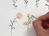 Easy Wildflower Drawing Dainty Wildflowers A tools Watercolor Art Easy Flower