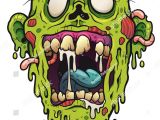 Easy Zombie Drawings Vector Illustration Of Cartoon Zombie Head Patrick B In 2019