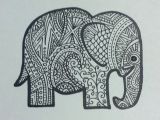 Elephant Pictures Easy to Draw Tribalesque Elephant Drawing by Sarah Howell Easy