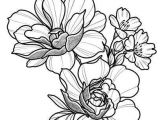 Flowers Drawing for Colouring Floral Tattoo Design Drawing Beautifu Simple Flowers Body Art