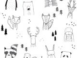 Forest Animals Drawing the Wild Kids Apparel Doodle Drawings Drawings Animal