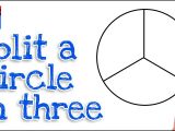 Formula 1 Drawing Easy How to Split A Circle Into Three Real Easy Step by Step Youtube