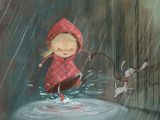 Girl In Rain Drawing Ilustracioninfantil Infantil Ilustracion Art Whimsy