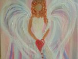 Guardian Angel Drawing Easy Sweet Angel A I Angel Drawing Angel Art Painting
