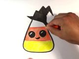 Halloween Pictures to Draw Easy How to Draw Cute Candy Corn Hat Version Halloween