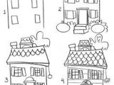 Haunted House Drawing Easy A Cute Haunted House for Children Halloween Drawings