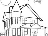 Haunted House Drawing Easy Printable Haunted House Coloring Pages Haunted House