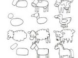 How to Draw A Farm Easy Drawing Simple Farm Animals Drawing Lessons Drawing for