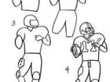 How to Draw A Football Player Easy 26 Best Football Drawings Images Football Drawings