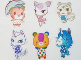 How to Draw Animal Crossing Villager Handmade Animal Crossing Villager assorted Glossy Sticker Pack Pack Of 6
