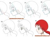 How to Draw Anime Head Step by Step How to Draw An Anime Manga Face and Eyes From the Side In