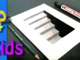 How to Draw Optical Illusions Easy Step by Step How to Draw 3d Cellar Stairs Step by Step 3 Rita 3d